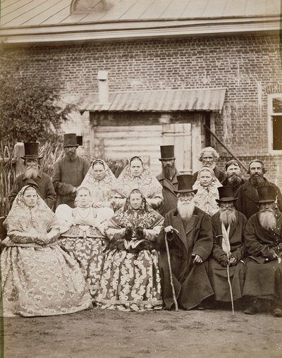 Family from Nijni, Novgorod, c.1875 by Juan Raoult